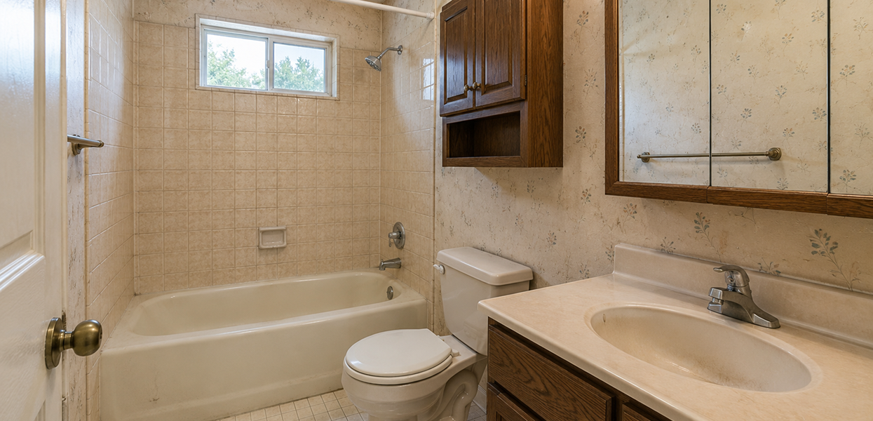 Bathroom before renovation