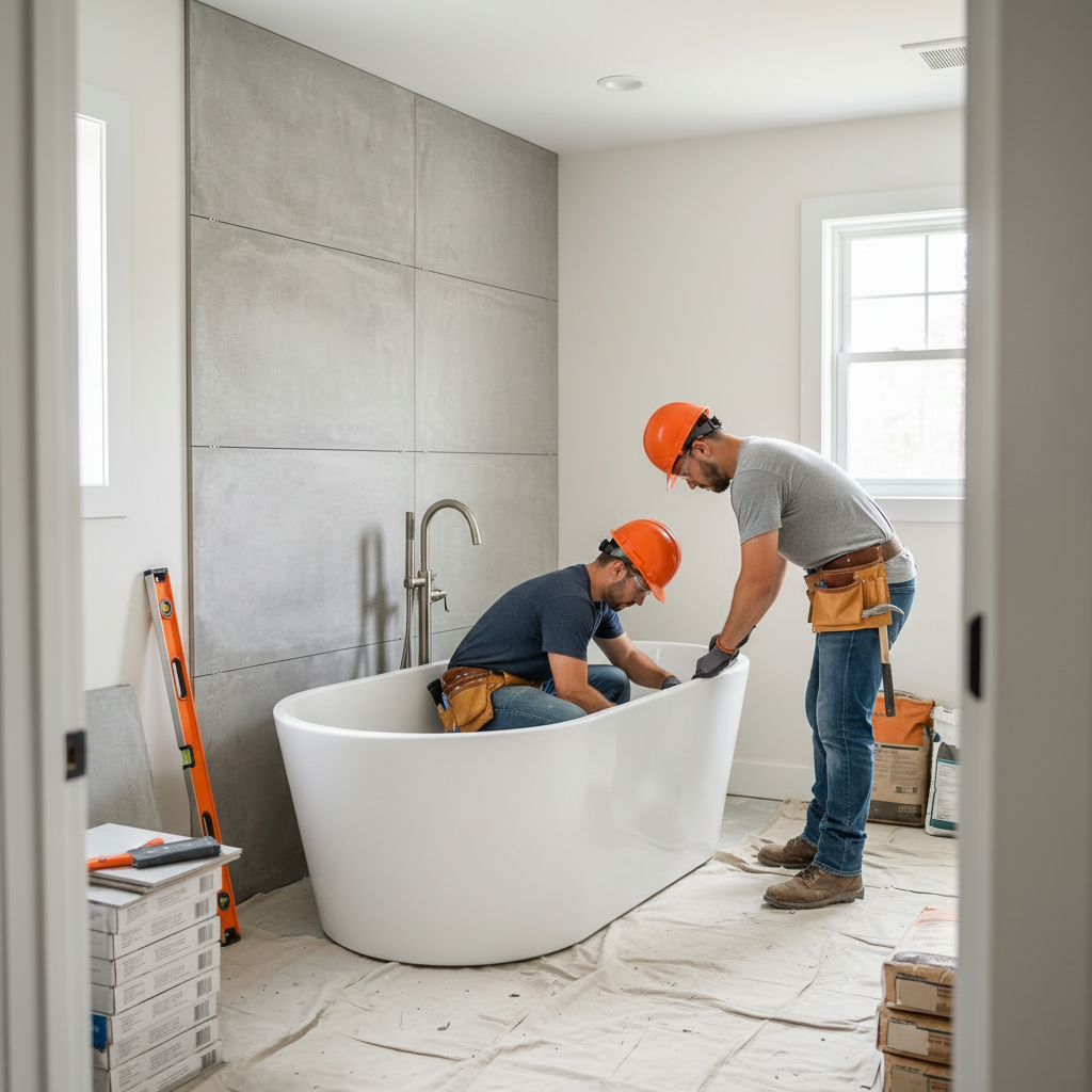 Bathroom renovation service banner
