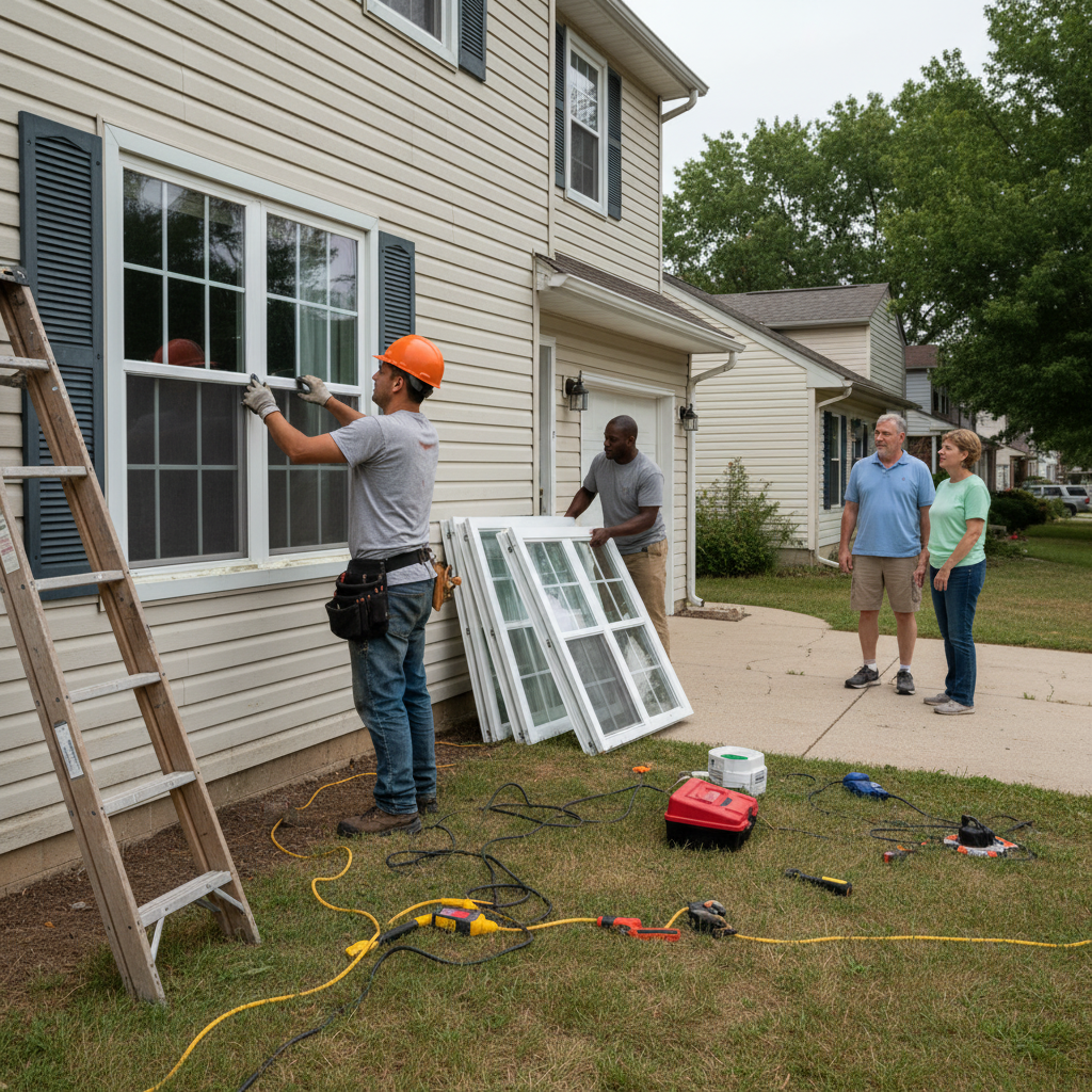 New window installation service banner